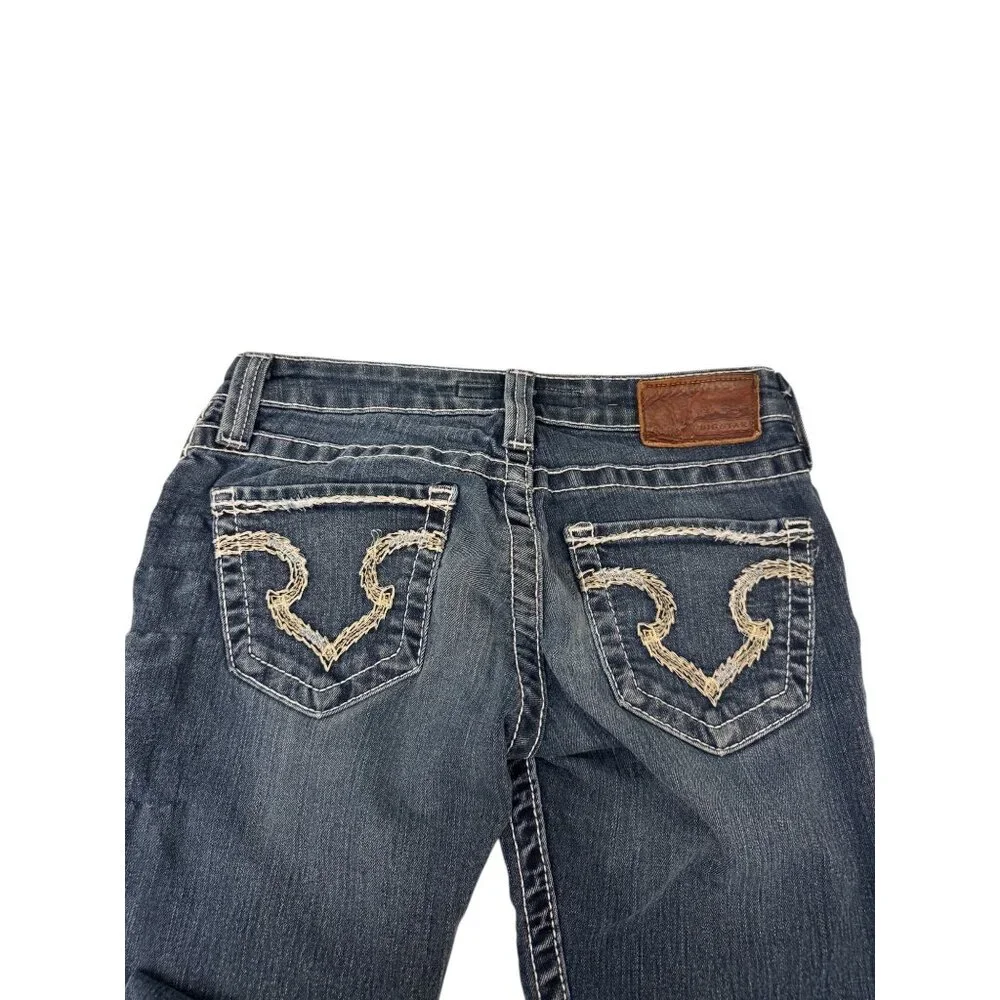 Big Star Sweet Skinny Ultra-Low Fit Womens Jeans 26R Medium Wash Stretch Denim - Picture 4 of 9